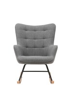 Schaukelstuhl >RICHIE< (BxHxT: 72x92x92 cm) in grau - 72x92x92 (BxHxT)