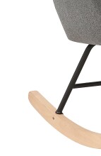 Schaukelstuhl >RICHIE< (BxHxT: 72x92x92 cm) in grau - 72x92x92 (BxHxT)
