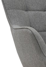 Schaukelstuhl >RICHIE< (BxHxT: 72x92x92 cm) in grau - 72x92x92 (BxHxT)