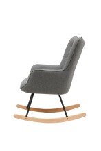 Schaukelstuhl >RICHIE< (BxHxT: 72x92x92 cm) in grau - 72x92x92 (BxHxT)