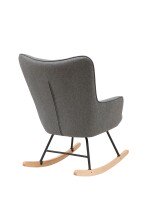 Schaukelstuhl >RICHIE< (BxHxT: 72x92x92 cm) in grau - 72x92x92 (BxHxT)