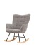 Schaukelstuhl >RICHIE< (BxHxT: 72x92x92 cm) in grau aus Cord - 72x92x92 (BxHxT)