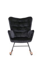Schaukelstuhl >RICHIE< (BxHxT: 72x92x92 cm) in schwarz - 72x92x92 (BxHxT)