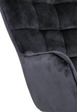Schaukelstuhl >RICHIE< (BxHxT: 72x92x92 cm) in schwarz - 72x92x92 (BxHxT)