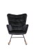 Schaukelstuhl >RICHIE< (BxHxT: 72x92x92 cm) in schwarz - 72x92x92 (BxHxT)