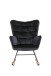 Schaukelstuhl >RICHIE< (BxHxT: 72x92x92 cm) in schwarz - 72x92x92 (BxHxT)