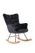 Schaukelstuhl >RICHIE< (BxHxT: 72x92x92 cm) in schwarz - 72x92x92 (BxHxT)