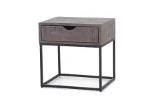 Nachttisch >SAMUEL< (BxHxT: 45x45x35 cm) in grau -...