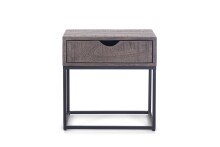 Nachttisch >SAMUEL< (BxHxT: 45x45x35 cm) in grau - 45x45x35 (BxHxT)