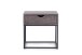 Nachttisch >SAMUEL< (BxHxT: 45x45x35 cm) in grau - 45x45x35 (BxHxT)