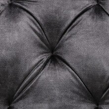 Sessel >SARINA< (2er-Set) in schwarz aus Samt - 59,5x89x62cm (BxHxT)