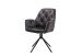 Sessel >SARINA< (2er-Set) in schwarz aus Samt - 59,5x89x62cm (BxHxT)