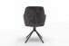 Sessel >SARINA< (2er-Set) in schwarz aus Samt - 59,5x89x62cm (BxHxT)