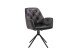 Sessel >SARINA< (2er-Set) in schwarz aus Samt - 59,5x89x62cm (BxHxT)