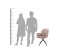 Sessel >SARINA< (2er-Set) in beige aus Samt - 59,5x89x62cm (BxHxT)