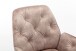 Sessel >SARINA< (2er-Set) in beige aus Samt - 59,5x89x62cm (BxHxT)