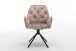 Sessel >SARINA< (2er-Set) in beige aus Samt - 59,5x89x62cm (BxHxT)