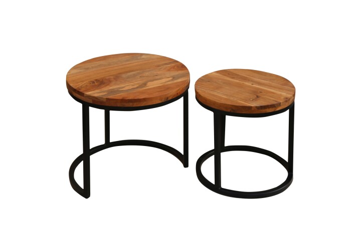 Satztisch >SELMA< (BxHxT: 50x45x50 cm) in braun - 50x45x50 (BxHxT)