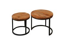 Satztisch >SELMA< (BxHxT: 50x45x50 cm) in braun - 50x45x50 (BxHxT)