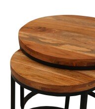 Satztisch >SELMA< (BxHxT: 50x45x50 cm) in braun - 50x45x50 (BxHxT)