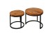 Satztisch >SELMA< (BxHxT: 50x45x50 cm) in braun - 50x45x50 (BxHxT)