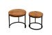 Satztisch >SELMA< (BxHxT: 50x45x50 cm) in braun - 50x45x50 (BxHxT)