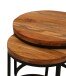 Satztisch >SELMA< (BxHxT: 50x45x50 cm) in braun - 50x45x50 (BxHxT)