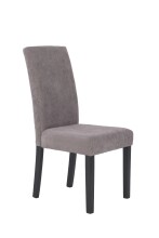 Stuhl >SILVIO< (2er-Set) in grau aus Cord -...