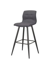Bistrostuhl >SIMONE< (2er-Set) in grau aus Webstoff...
