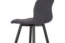 Bistrostuhl >SIMONE< (2er-Set) in grau aus Webstoff - 42x103x51cm (BxHxT)