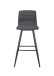 Bistrostuhl >SIMONE< (2er-Set) in grau aus Webstoff - 42x103x51cm (BxHxT)