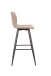 Bistrostuhl >SIMONE< (2er-Set) in braun aus Microfaser - 42x103x51cm (BxHxT)
