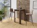 Bistrostuhl >SIMONE< (2er-Set) in braun aus Microfaser - 42x103x51cm (BxHxT)