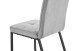 Stuhl >TALEA< (2er-Set) in hellgrau aus Microfaser - 47x88x59cm (BxHxT)