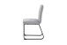 Stuhl >TALEA< (2er-Set) in hellgrau aus Microfaser - 47x88x59cm (BxHxT)