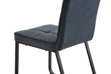 Stuhl >TALEA< (2er-Set) in grau aus Microfaser - 47x88x59cm (BxHxT)