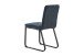 Stuhl >TALEA< (2er-Set) in grau aus Microfaser - 47x88x59cm (BxHxT)