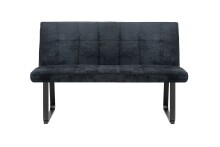 Bank >TALEA< (BxHxT: 140x92x59 cm) in grau aus Microfaser - 140x92x59cm (BxHxT)