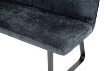 Bank >TALEA< (BxHxT: 140x92x59 cm) in grau aus Microfaser - 140x92x59cm (BxHxT)