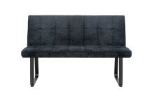 Bank >TALEA< (BxHxT: 140x92x59 cm) in grau aus Microfaser - 140x92x59cm (BxHxT)