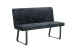 Bank >TALEA< (BxHxT: 140x92x59 cm) in grau aus Microfaser - 140x92x59cm (BxHxT)