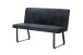 Bank >TALEA< (BxHxT: 140x92x59 cm) in grau aus Microfaser - 140x92x59cm (BxHxT)