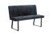 Bank >TALEA< (BxHxT: 140x92x59 cm) in grau aus Microfaser - 140x92x59cm (BxHxT)