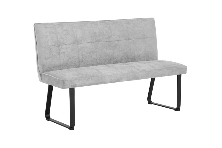 Bank >TALEA< (BxHxT: 140x92x59 cm) in hellgrau - 140x92x59 (BxHxT)