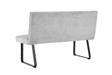 Bank >TALEA< (BxHxT: 140x92x59 cm) in hellgrau - 140x92x59 (BxHxT)