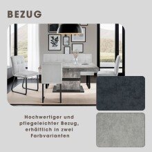 Bank >TALEA< (BxHxT: 140x92x59 cm) in hellgrau - 140x92x59 (BxHxT)