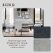 Bank >TALEA< (BxHxT: 140x92x59 cm) in hellgrau - 140x92x59 (BxHxT)