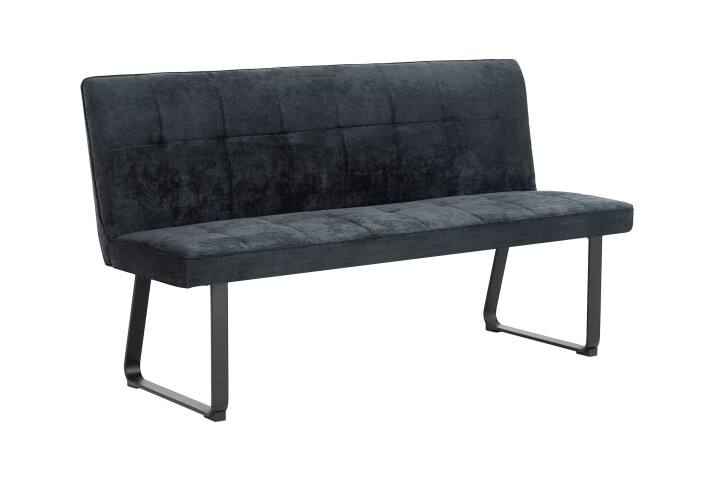 Bank >TALEA< (BxHxT: 160x92x59 cm) in grau aus Microfaser - 160x92x59cm (BxHxT)