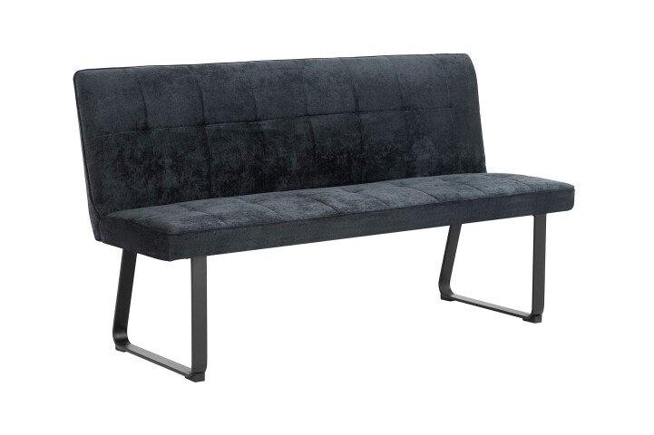 Bank >TALEA< (BxHxT: 160x92x59 cm) in grau aus Microfaser - 160x92x59cm (BxHxT)