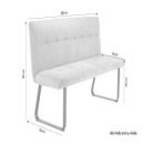 Bank >TALEA< (BxHxT: 160x92x59 cm) in grau aus...